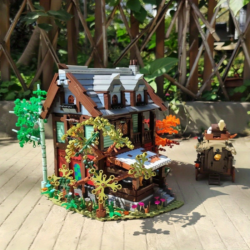 Jiestar Creator Expert Street View Medieval Inn 2710Pcs Moc Model Modular Building Blocks Bricks Toys 89148