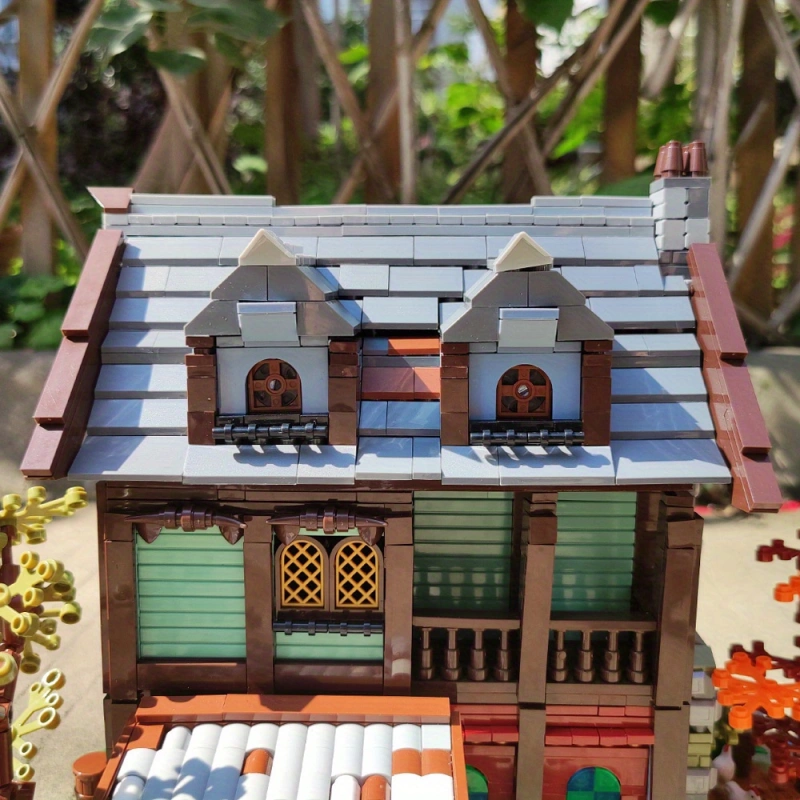 Jiestar Creator Expert Street View Medieval Inn 2710Pcs Moc Model Modular Building Blocks Bricks Toys 89148