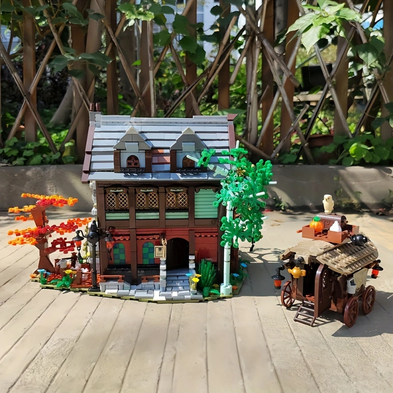 Jiestar Creator Expert Street View Medieval Inn 2710Pcs Moc Model Modular Building Blocks Bricks Toys 89148