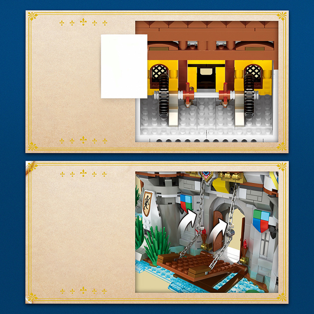 Castle 2722pcs Moc Model Modular Building Blocks Bricks Toys RE66006