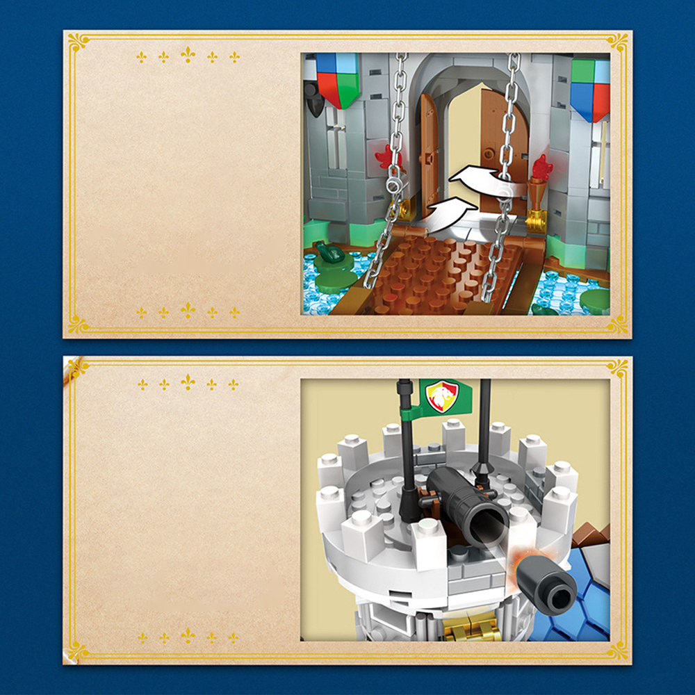 Castle 2722pcs Moc Model Modular Building Blocks Bricks Toys RE66006