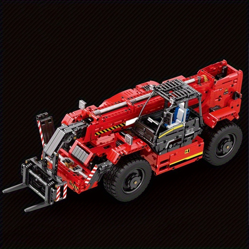Telescopic Arm Forklift 2260pcs Moc Model Modular Building Blocks Bricks Toys RE22020