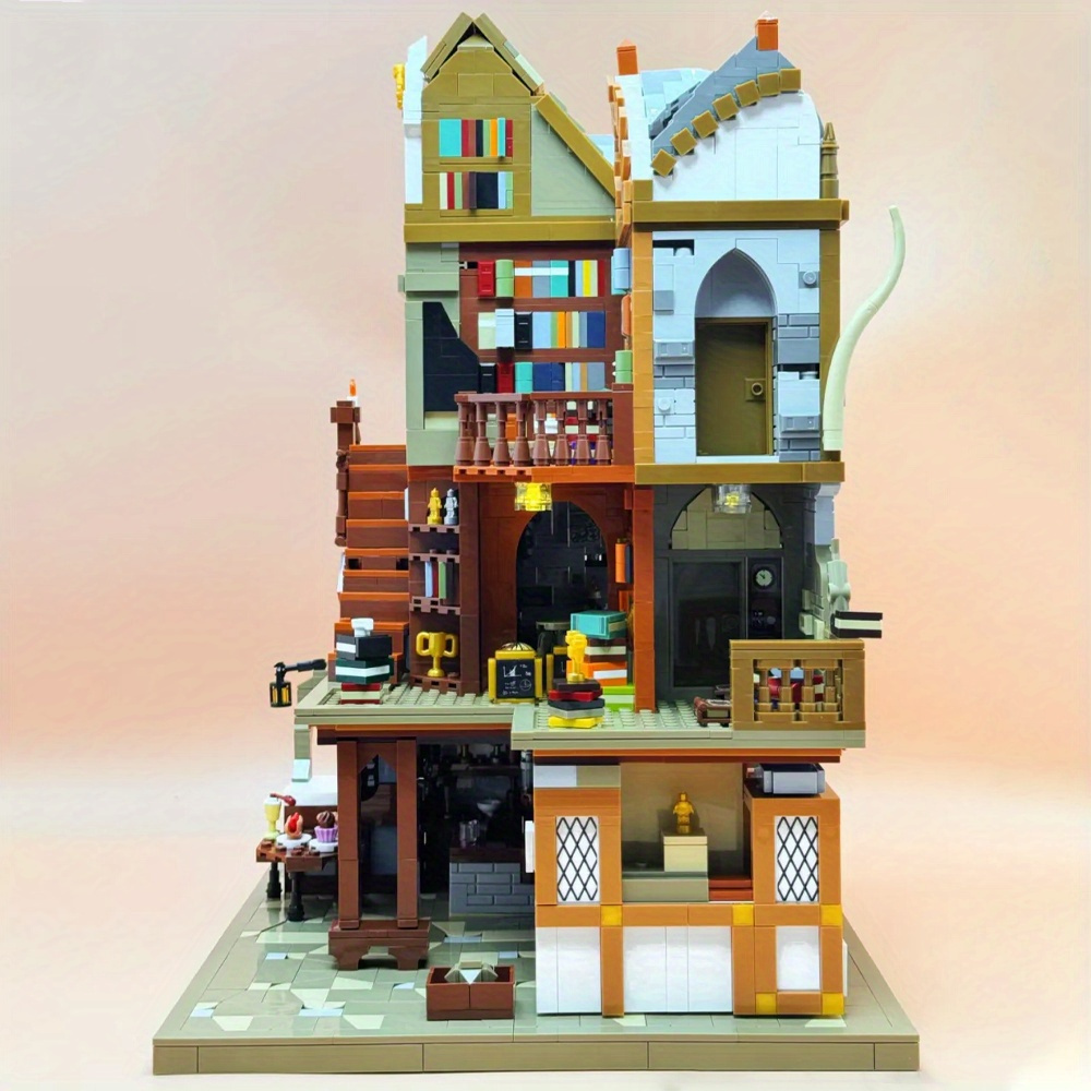 Library 3294pcs Moc Model Modular Building Blocks Bricks Toys JS57016
