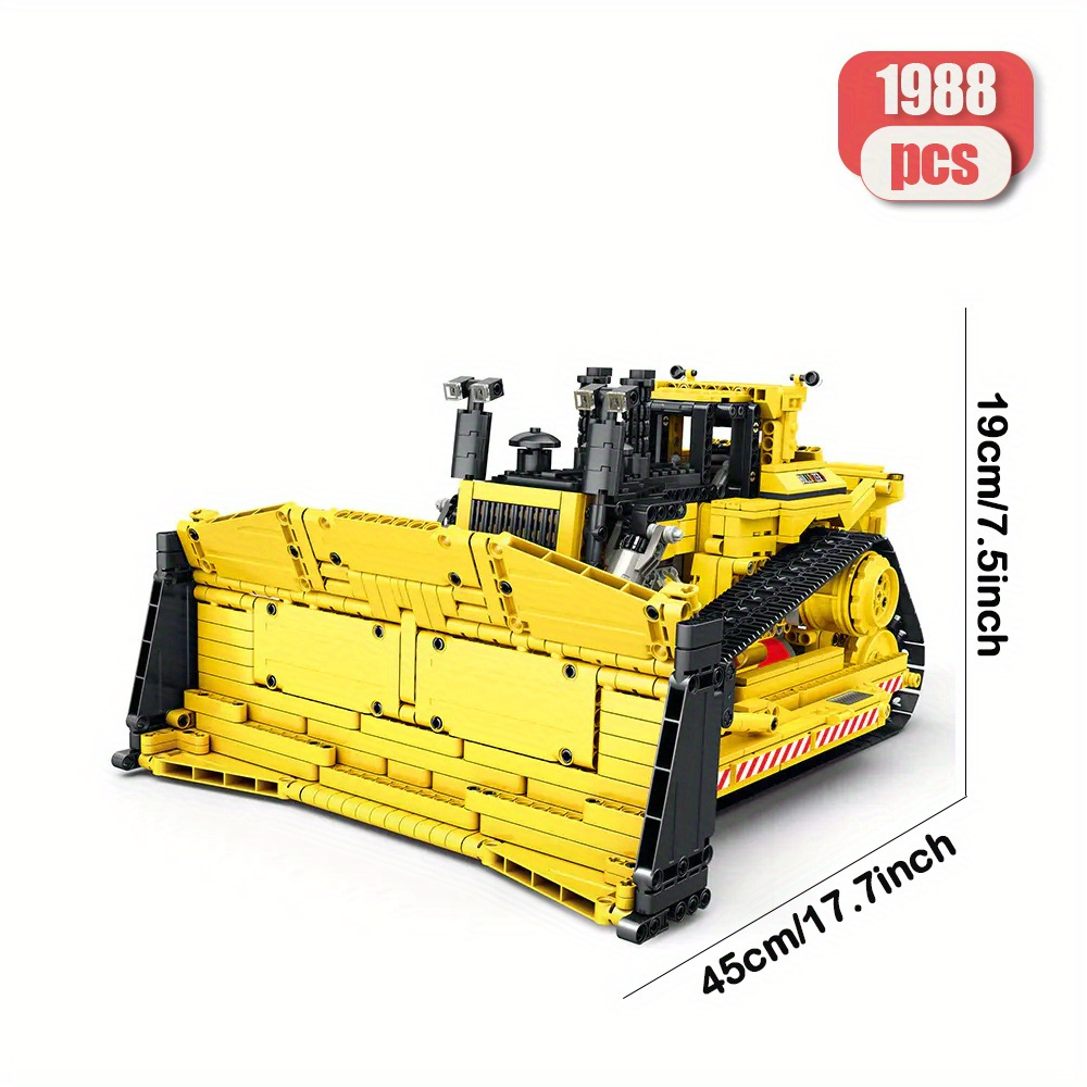 Bulldozer 1988pcs Moc Model Modular Building Blocks Bricks Toys RE22001