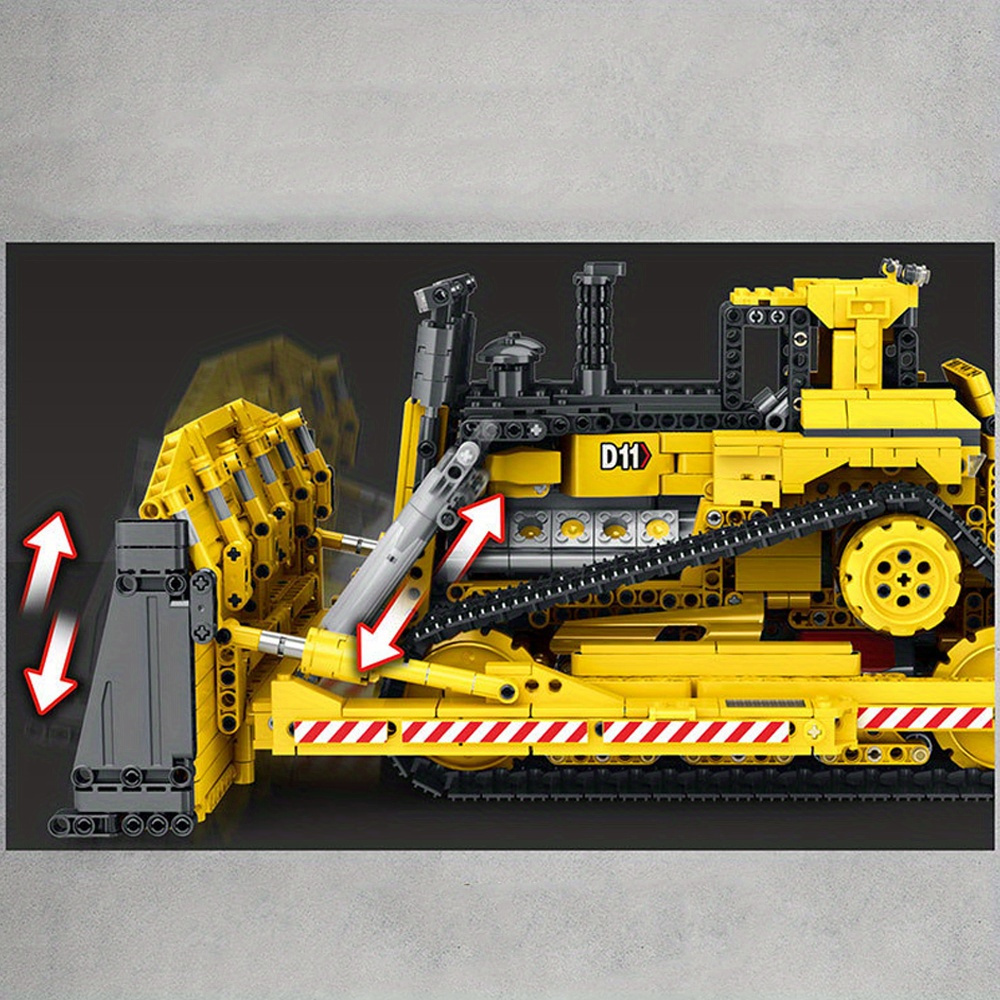 Bulldozer 1988pcs Moc Model Modular Building Blocks Bricks Toys RE22001