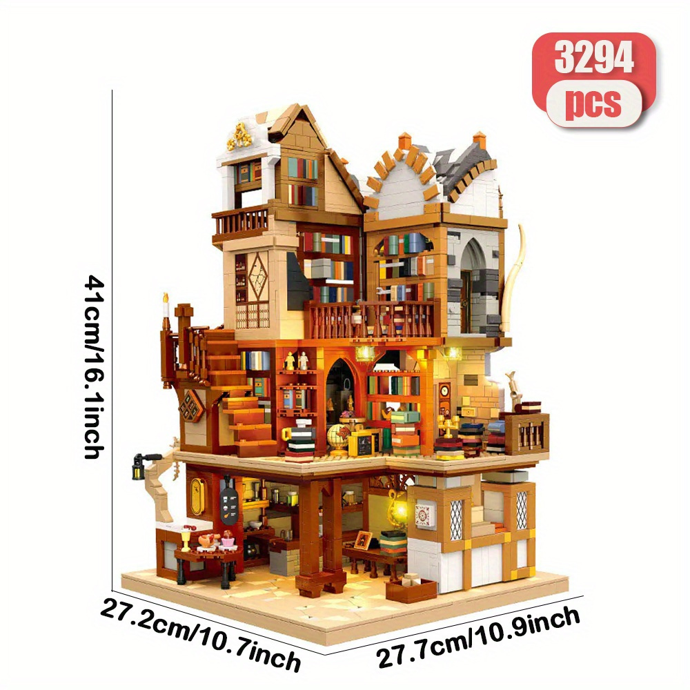 Library 3294pcs Moc Model Modular Building Blocks Bricks Toys JS57016