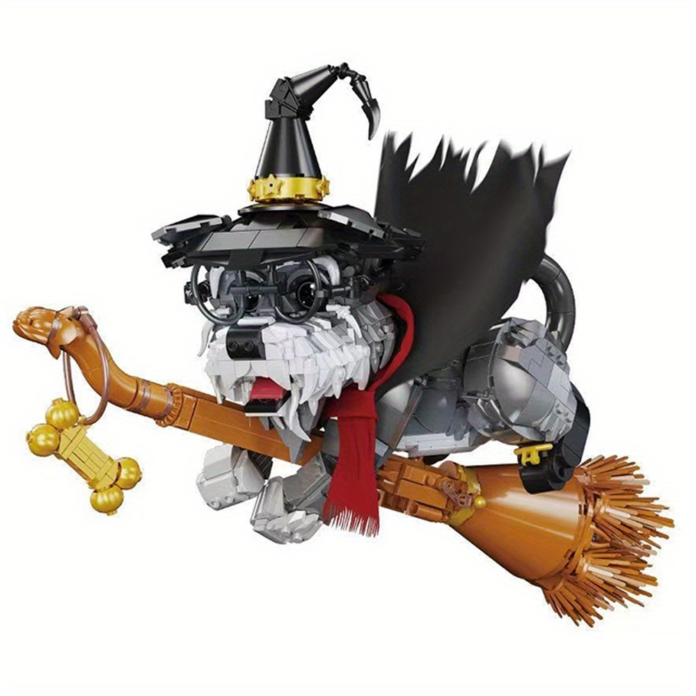 Fantasy world magic dog 1298pcs building block set model creative building block set is ABS plastic