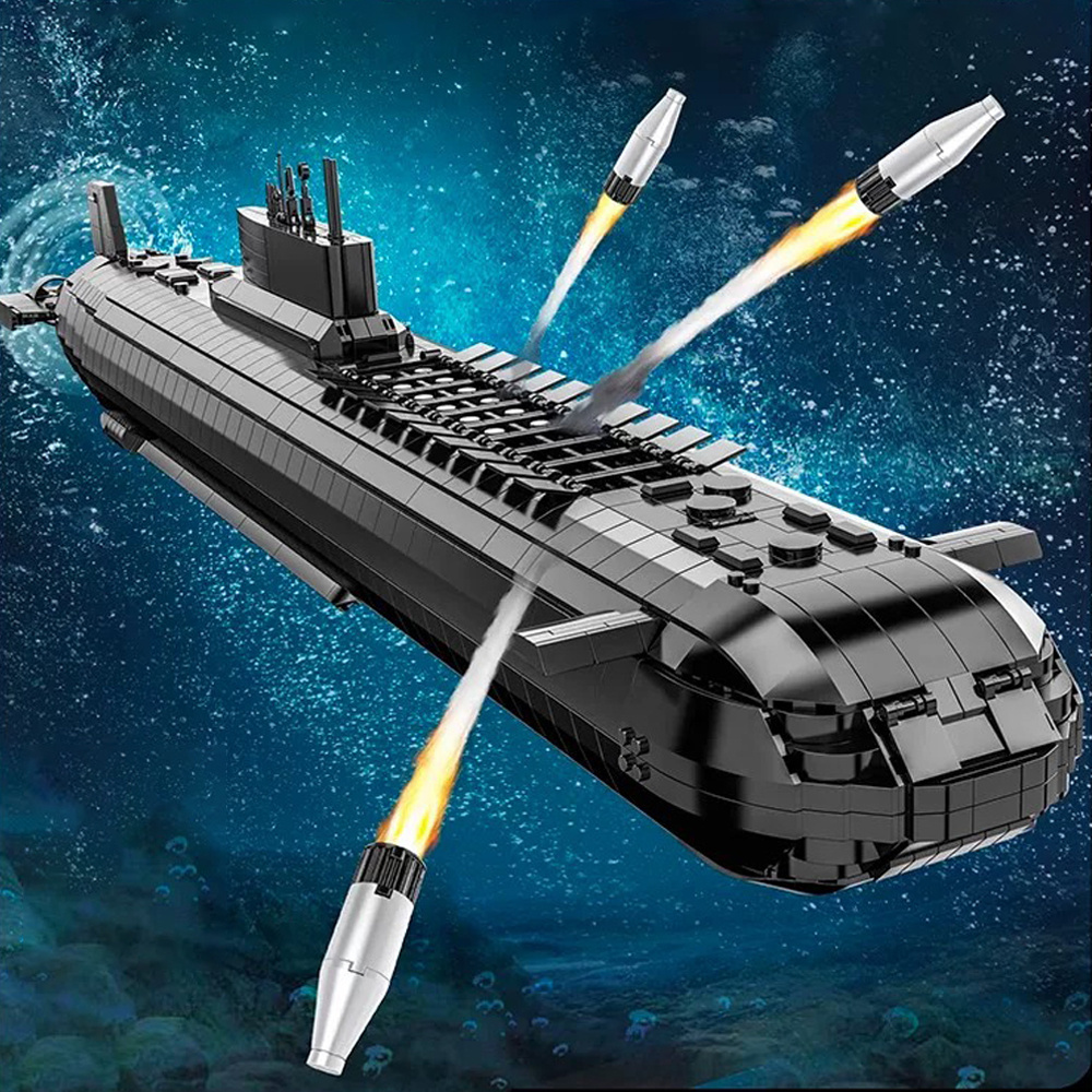 Nuclear Submarine Building Blocks Set - Creative Home Decor 4474Pcs Building Blocks Toys Set Home Decor Perfect New Year Christmas Birthday Gifts For Friends