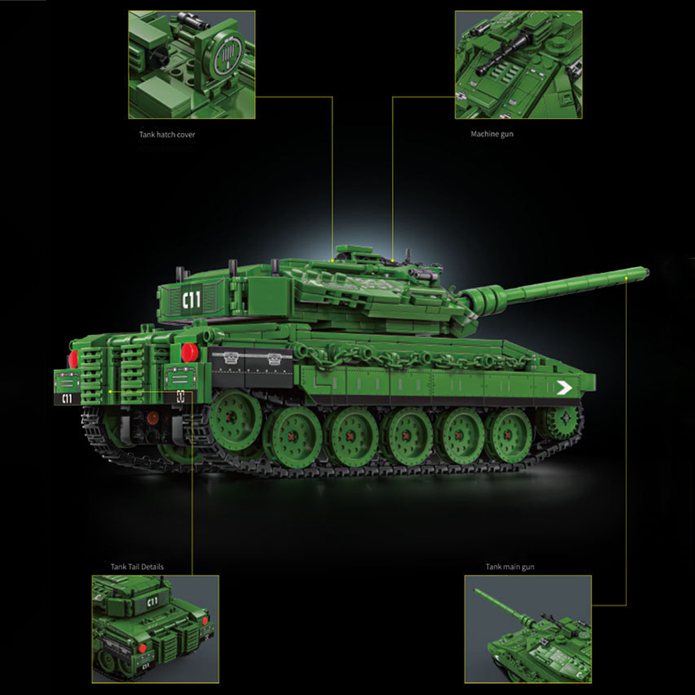 Merkava Main Battle Tank 1023Pcs Building Blocks Toys Set Home Decor Perfect New Year Christmas Birthday Gifts For Friends