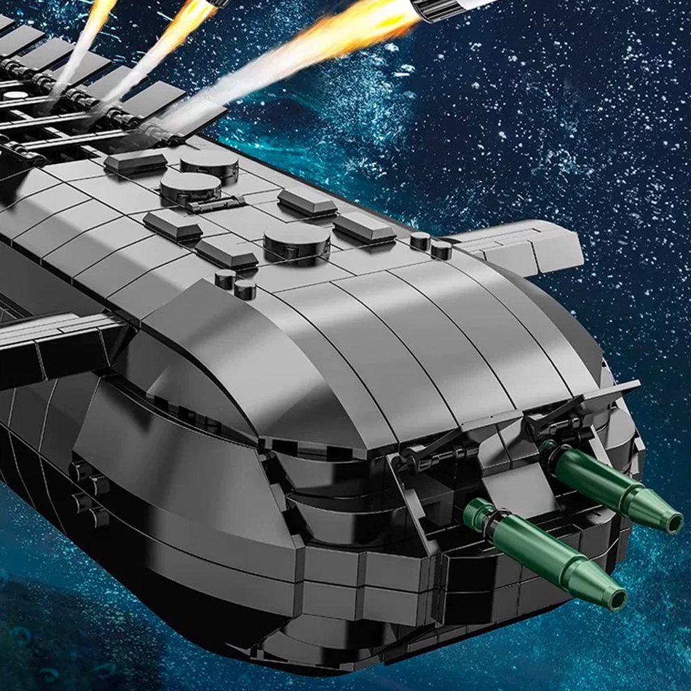Nuclear Submarine Building Blocks Set - Creative Home Decor 4474Pcs Building Blocks Toys Set Home Decor Perfect New Year Christmas Birthday Gifts For Friends