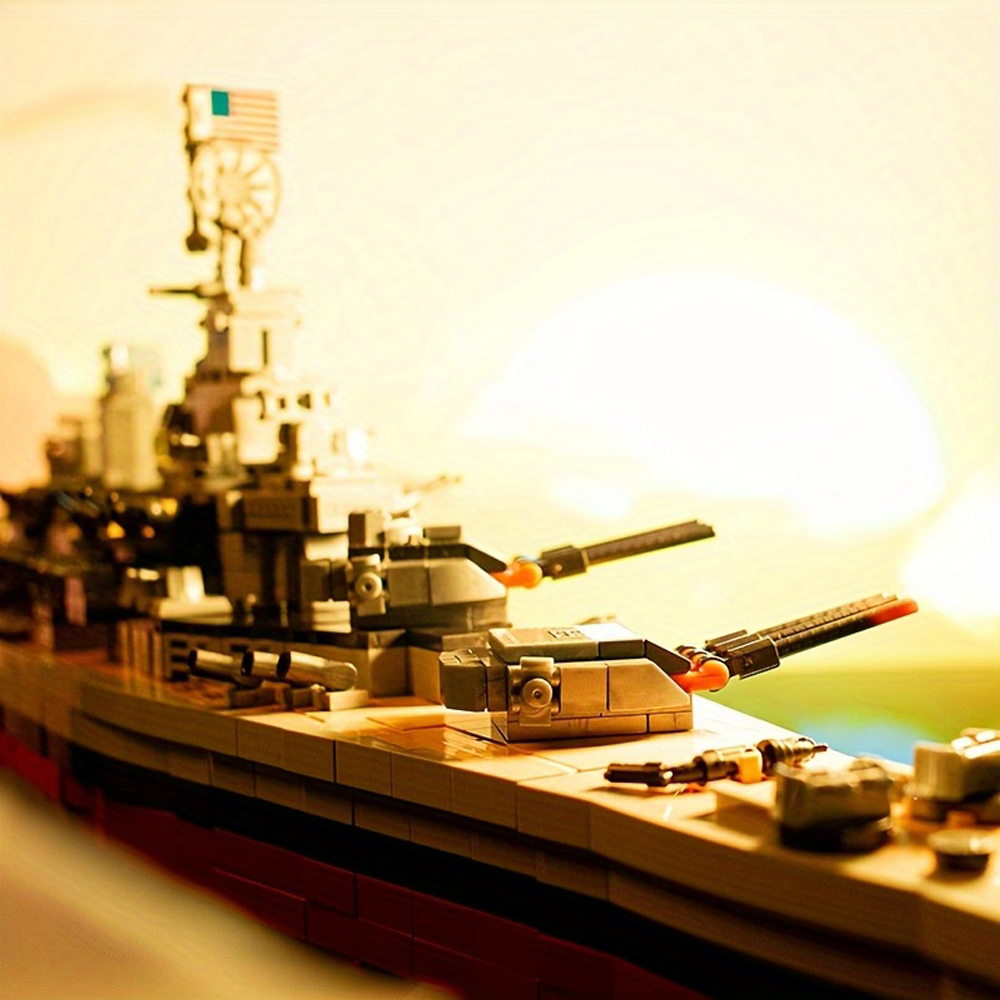 Iowa-Class Battleship 2228Pcs Building Blocks Toys Set Home Decor Perfect New Year Christmas Birthday Gifts For Friends