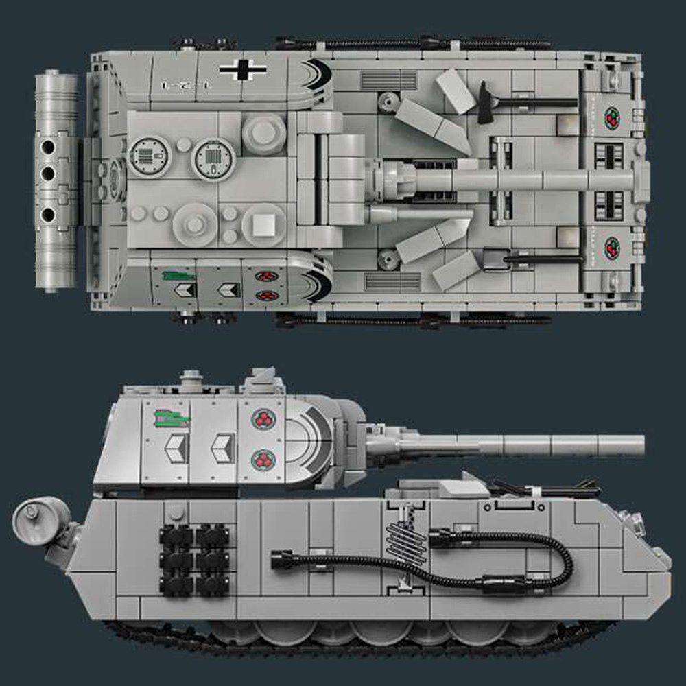 Maus Heavy Tank 802Pcs Building Blocks Toys Set Home Decor Perfect New Year Christmas Birthday Gifts For Friends