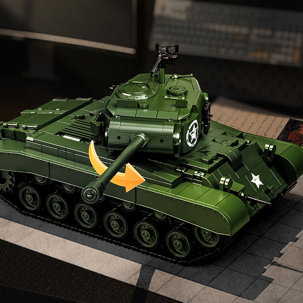 M26 PERSHING 1703 Pcs TANK  Building Blocks Toys Set Home Decor Perfect New Year Christmas Birthday Gifts For Friends