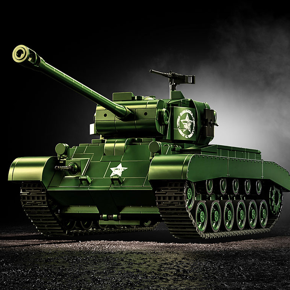 M26 PERSHING 1703 Pcs TANK  Building Blocks Toys Set Home Decor Perfect New Year Christmas Birthday Gifts For Friends