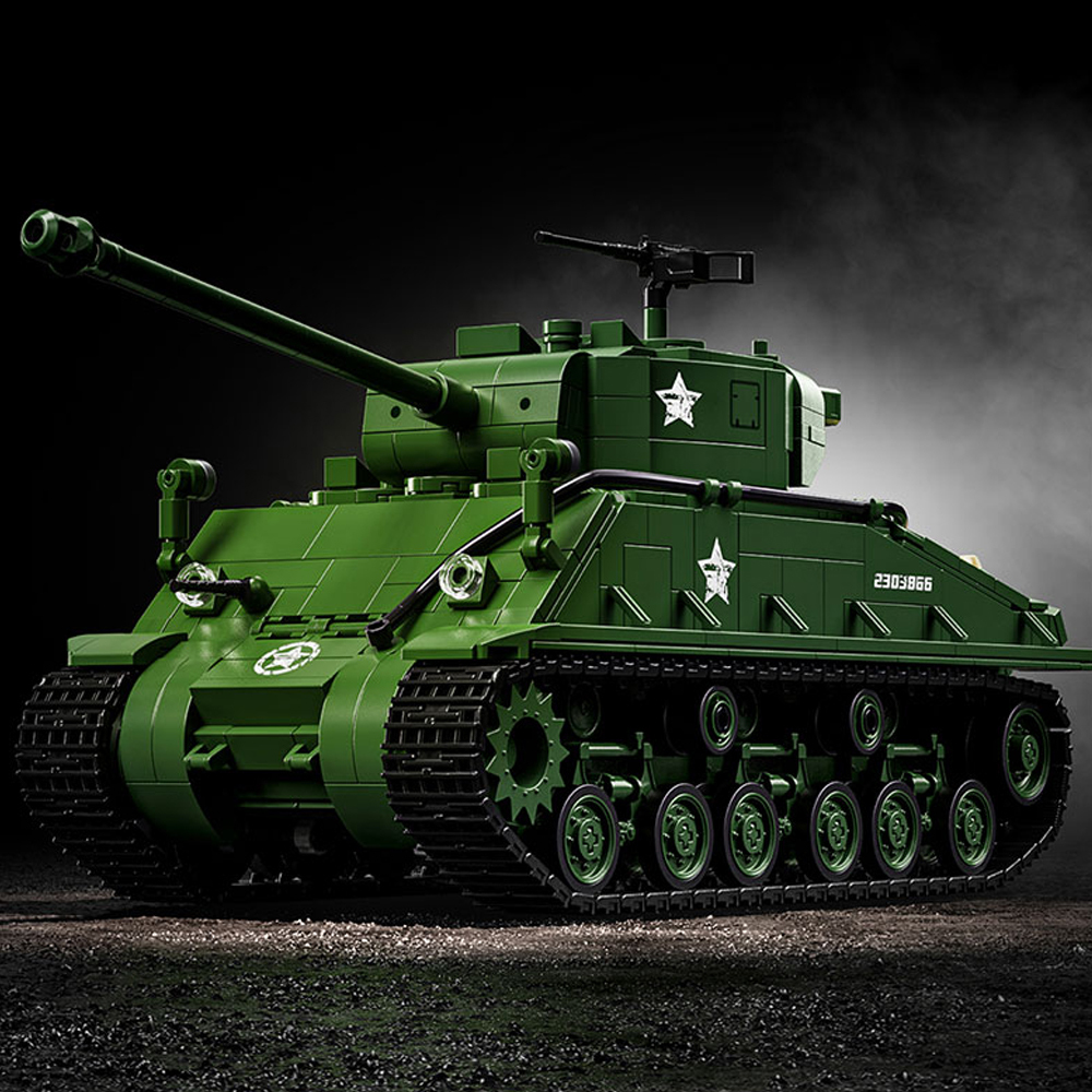 M4 SHERMAN MEDIUM TANK 1682Pcs Building Blocks Toys Set Home Decor Perfect New Year Christmas Birthday Gifts For Friends