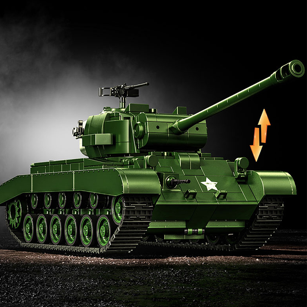 M26 PERSHING 1703 Pcs TANK  Building Blocks Toys Set Home Decor Perfect New Year Christmas Birthday Gifts For Friends