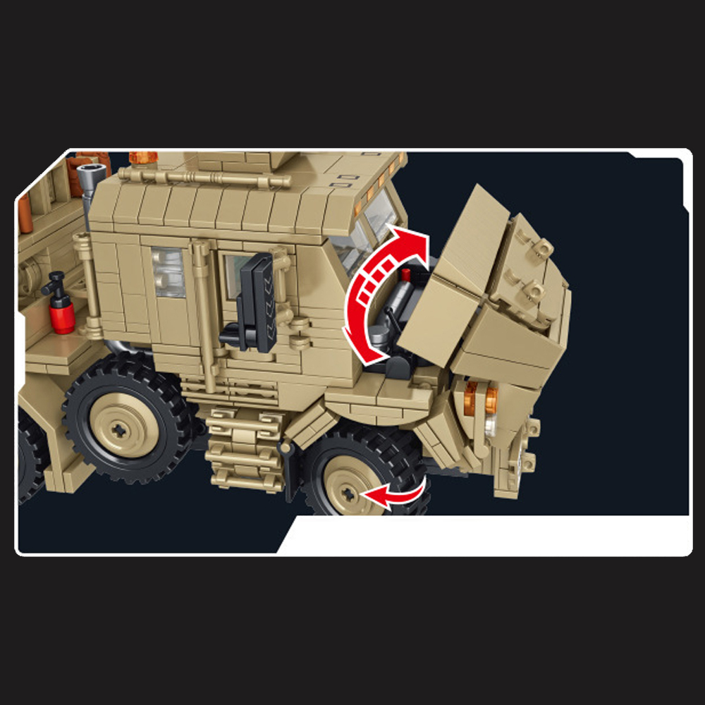 Armored Car 34823 Pcs Building Blocks Toys Set Home Decor Perfect New Year Christmas Birthday Gifts For Friends