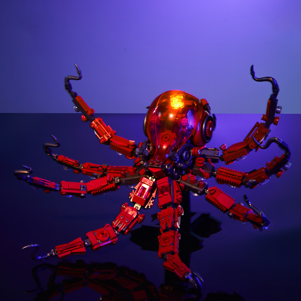 Mechanical Octopus 882pcs Building Blocks Toys Set Home Decor Perfect New Year Christmas Birthday Gifts For Friends