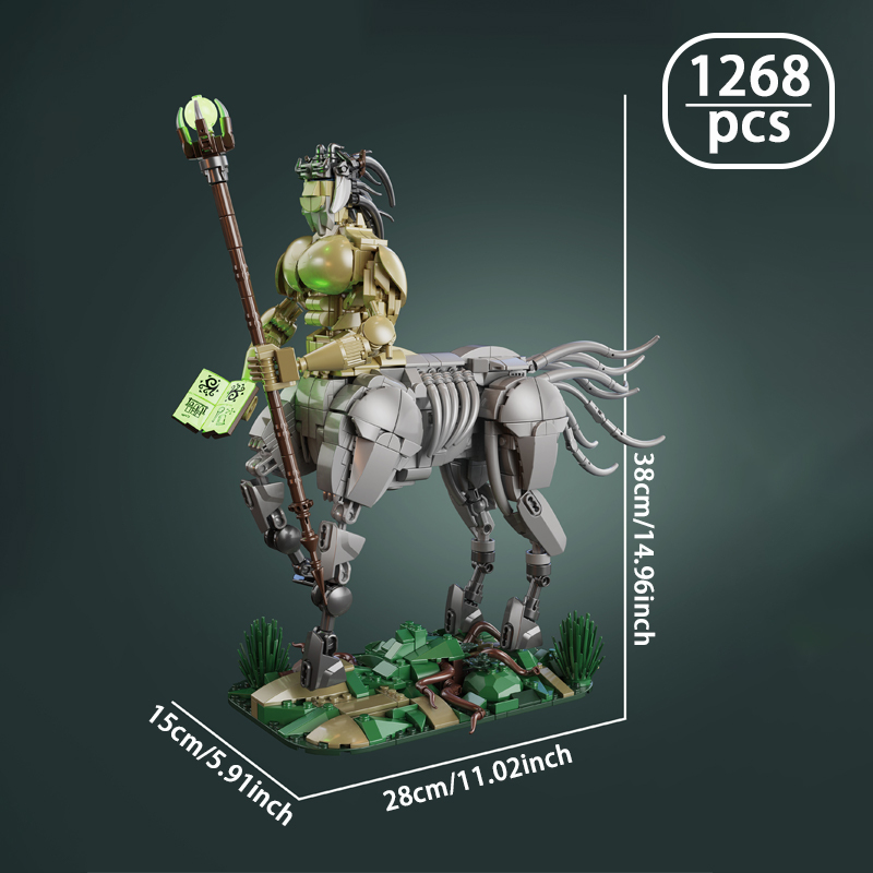 1268pcs Magic Centaur Building Blocks Toys Set Home Decor Perfect New Year Christmas Birthday Gifts For Friends