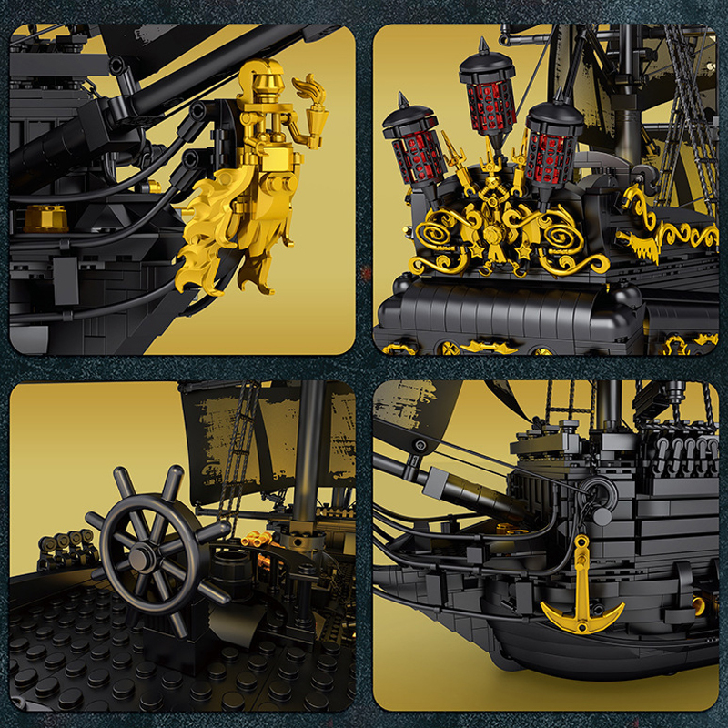4304pcs Pirate Ship Building Blocks Toys Set Home Decor Perfect New Year Christmas Birthday Gifts For Friends