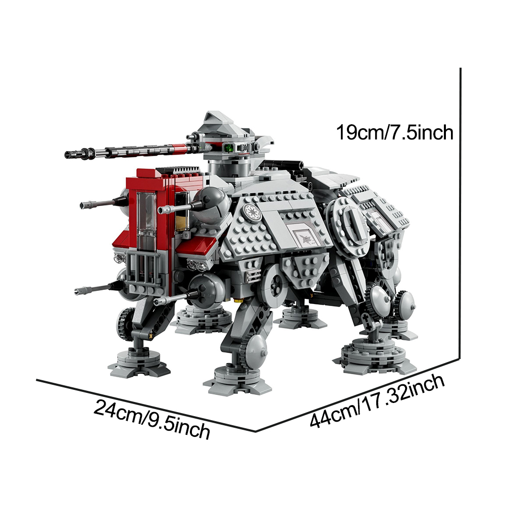 (Ship from USA) Star Wars Serial AT-TE Walker 75337 65010 1082Pcs Building Blocks Bricks With Minifigures