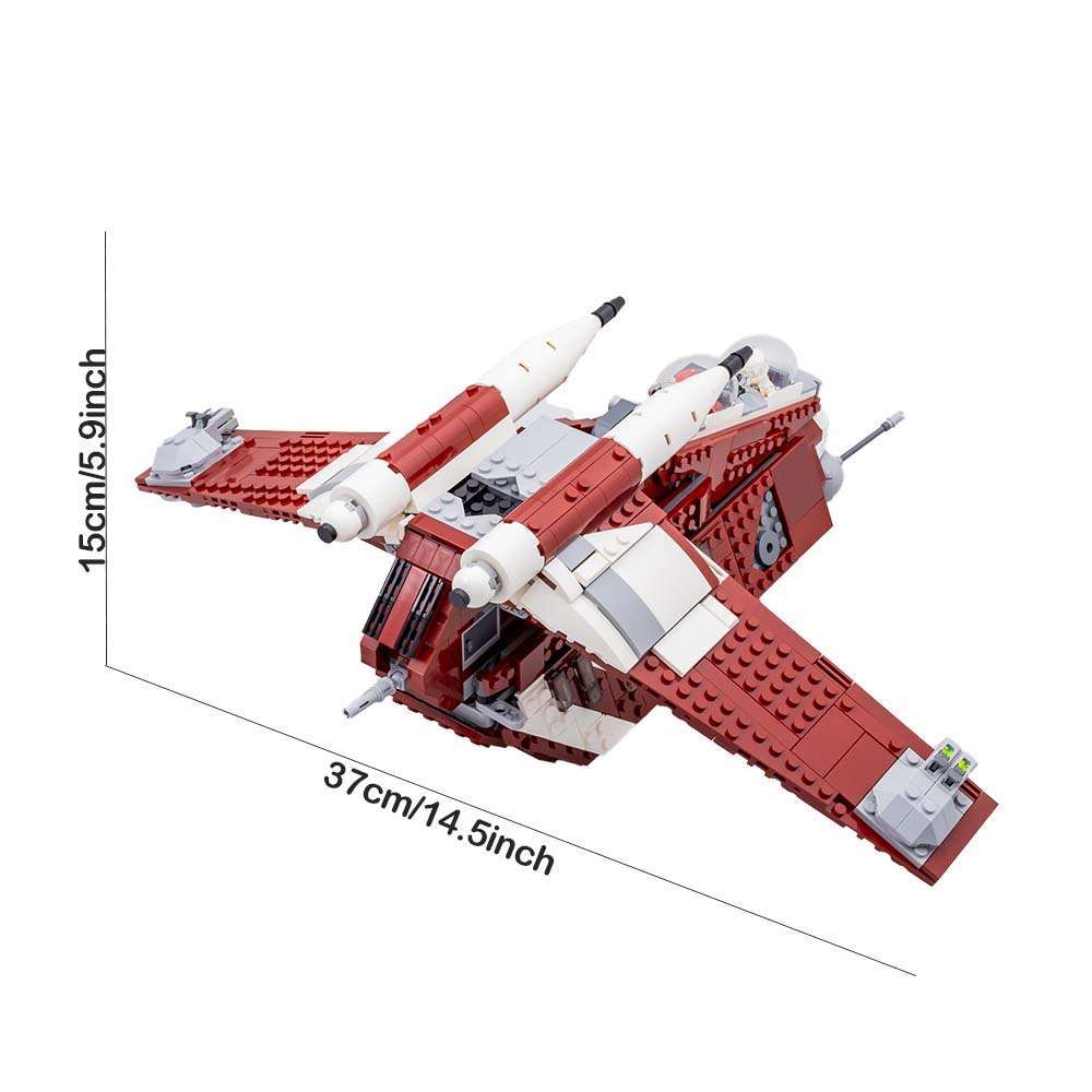 (Ship from USA) Star Wars Serial Coruscant Guard Gunship M970 75354 1083Pcs Building Blocks Bricks With Minifigures