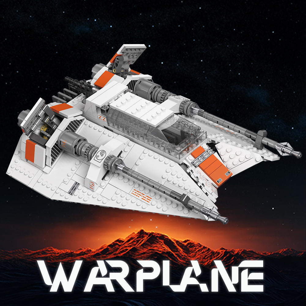 (Ship from USA) Star Wars Serial Rebel Snowspeeder MOC 21802 1006Pcs Building Blocks Bricks
