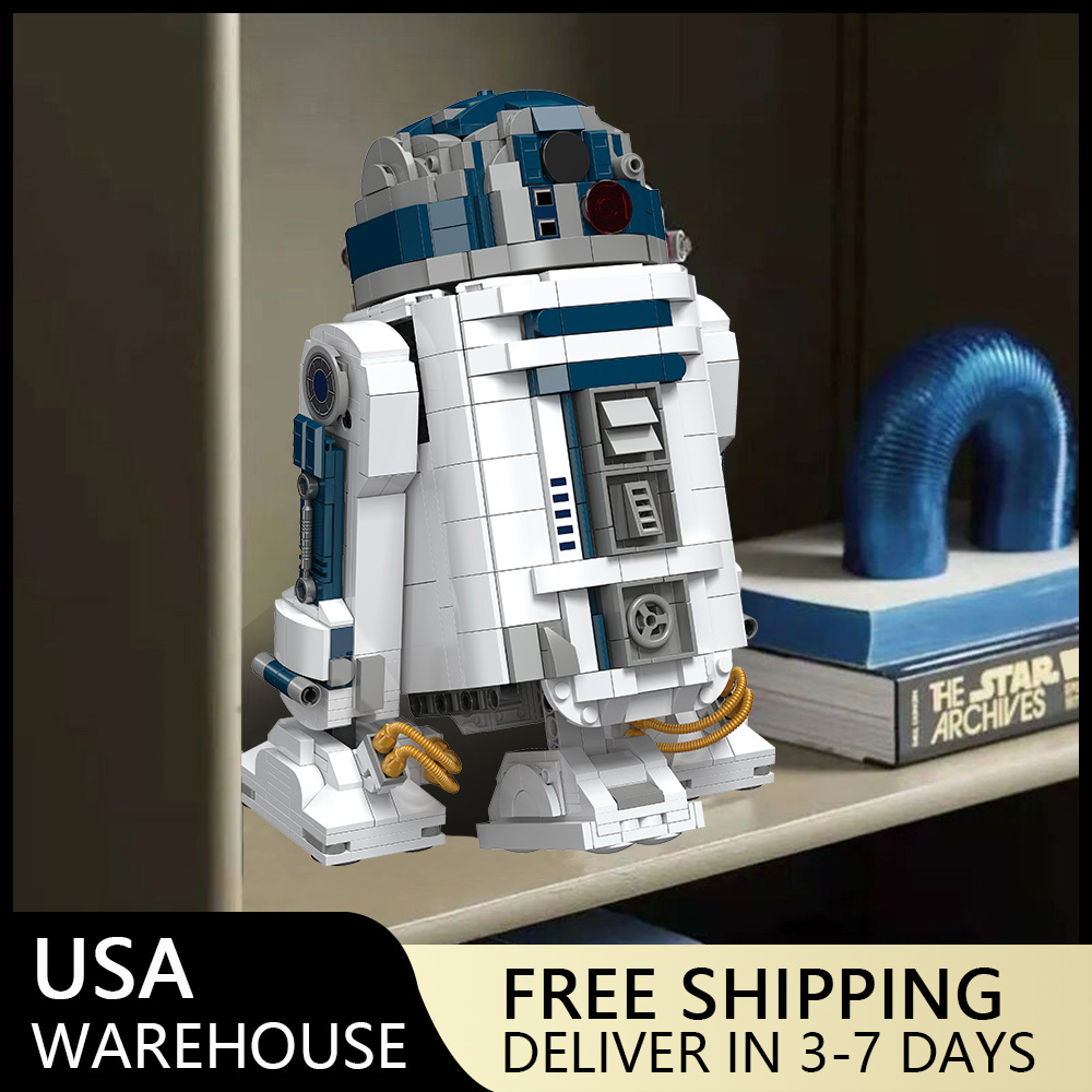 (Ship from USA) Star Wars Serial R2-D2 MOC 21801 1190Pcs Building Blocks Bricks
