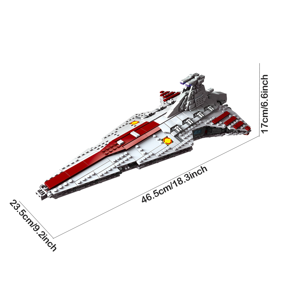 (Ship from USA) Star Wars Serial Venator-class Republic Attack Cruiser 67106 960Pcs Building Blocks Bricks