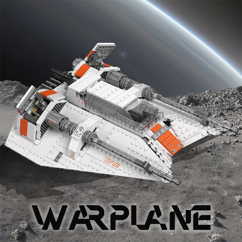 (Ship from USA) Star Wars Serial Rebel Snowspeeder MOC 21802 1006Pcs Building Blocks Bricks
