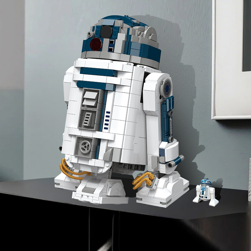 (Ship from USA) Star Wars Serial R2-D2 MOC 21801 1190Pcs Building Blocks Bricks