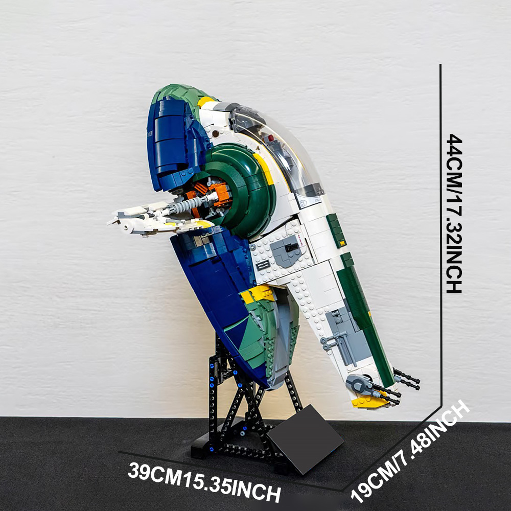 (Ship from USA) Star Wars Serial Jango Fett's Starship 75409 2970Pcs Building Blocks Bricks With Mini Figures