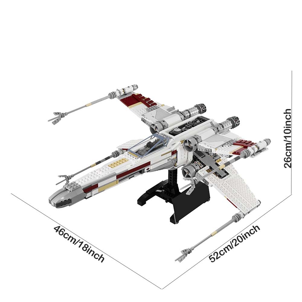 (Ship from USA) Star Wars Serial Red Five X-wing Starfighter 10240 05039 1618Pcs Building Blocks Bricks With Mini Figures