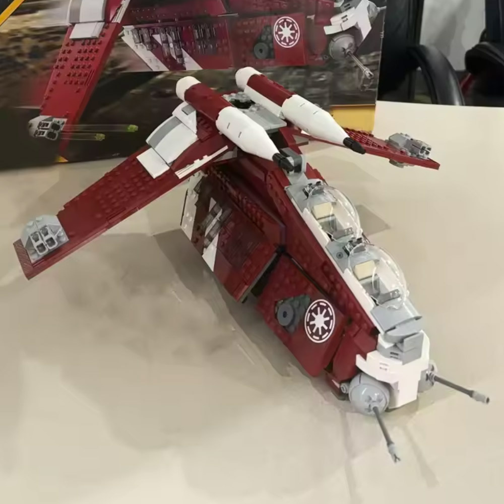 (Ship from USA) Star Wars Serial Coruscant Guard Gunship M970 75354 1083Pcs Building Blocks Bricks With Minifigures