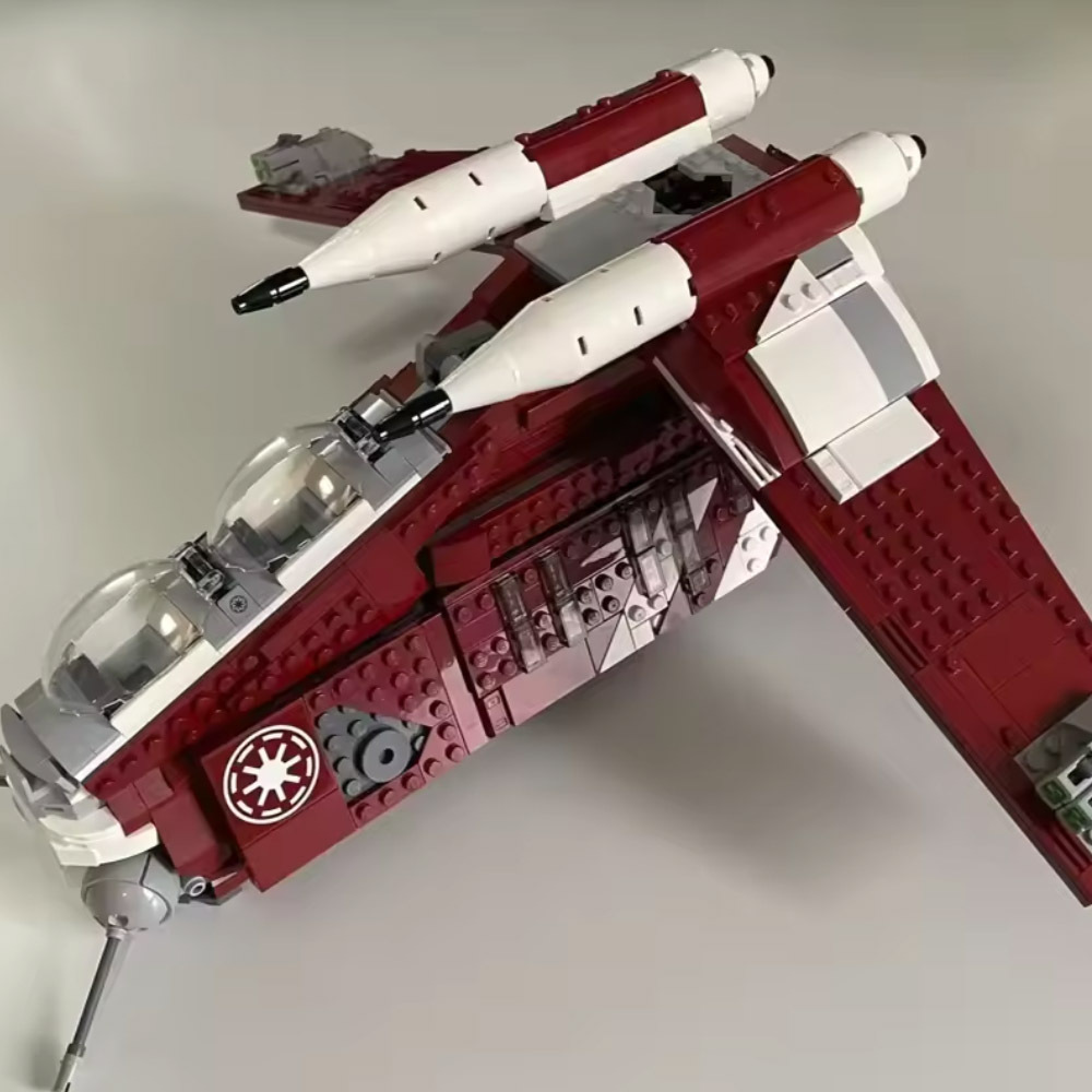 (Ship from USA) Star Wars Serial Coruscant Guard Gunship M970 75354 1083Pcs Building Blocks Bricks With Minifigures