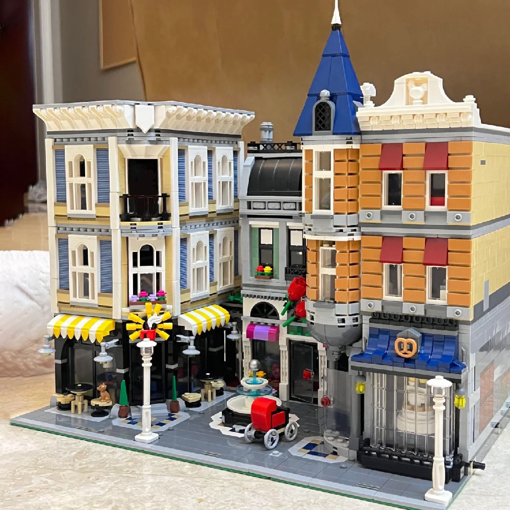 (Ship from USA) Classic Creator Expert Street View Serial Assembly Square 10255 15019 4002Pcs Building Blocks Bricks With Minifigures