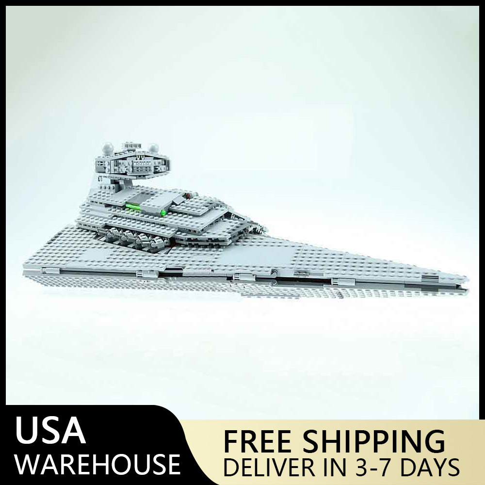 (Ship from USA) Star Wars Serial Imperial Star Destroyer 75055 05062 1391Pcs Building Blocks Bricks With Mini Figures