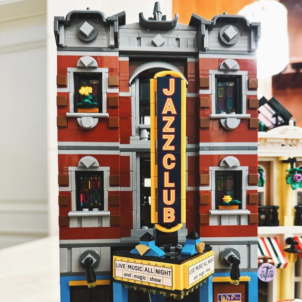 (Ship from USA) Classic Creator Expert City Street View Serial Jazz Club & Pizzeria 10312 56888 2988Pcs Building Blocks Bricks With Minifigures