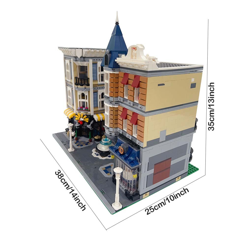 (Ship from USA) Classic Creator Expert Street View Serial Assembly Square 10255 15019 4002Pcs Building Blocks Bricks With Minifigures