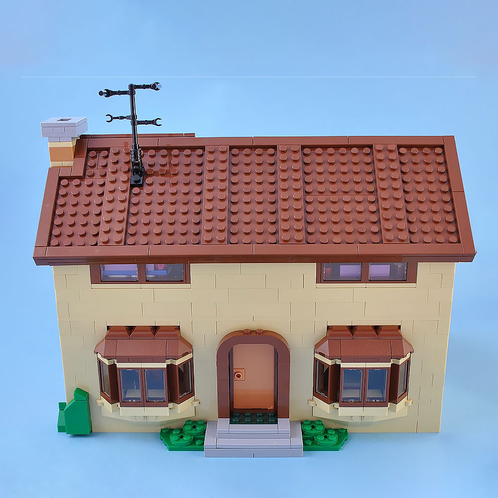 (Ship From USA) Creator Exper Street View The Simpsons House 71006 16005 2523Pcs Building Blocks Bricks