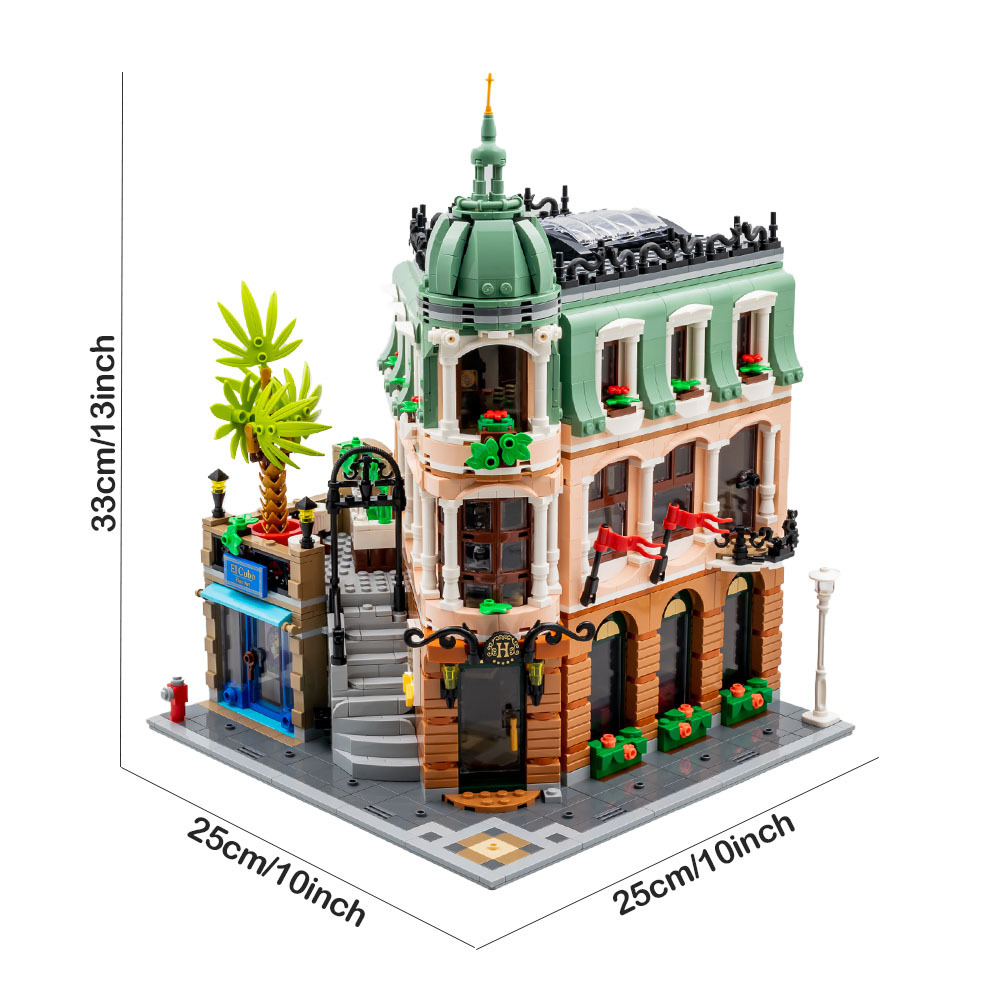 (Ship from USA) Classic Creator Expert Street View Serial Boutique Hotel 10297 22050 3066Pcs Building Blocks Bricks With Minifigures