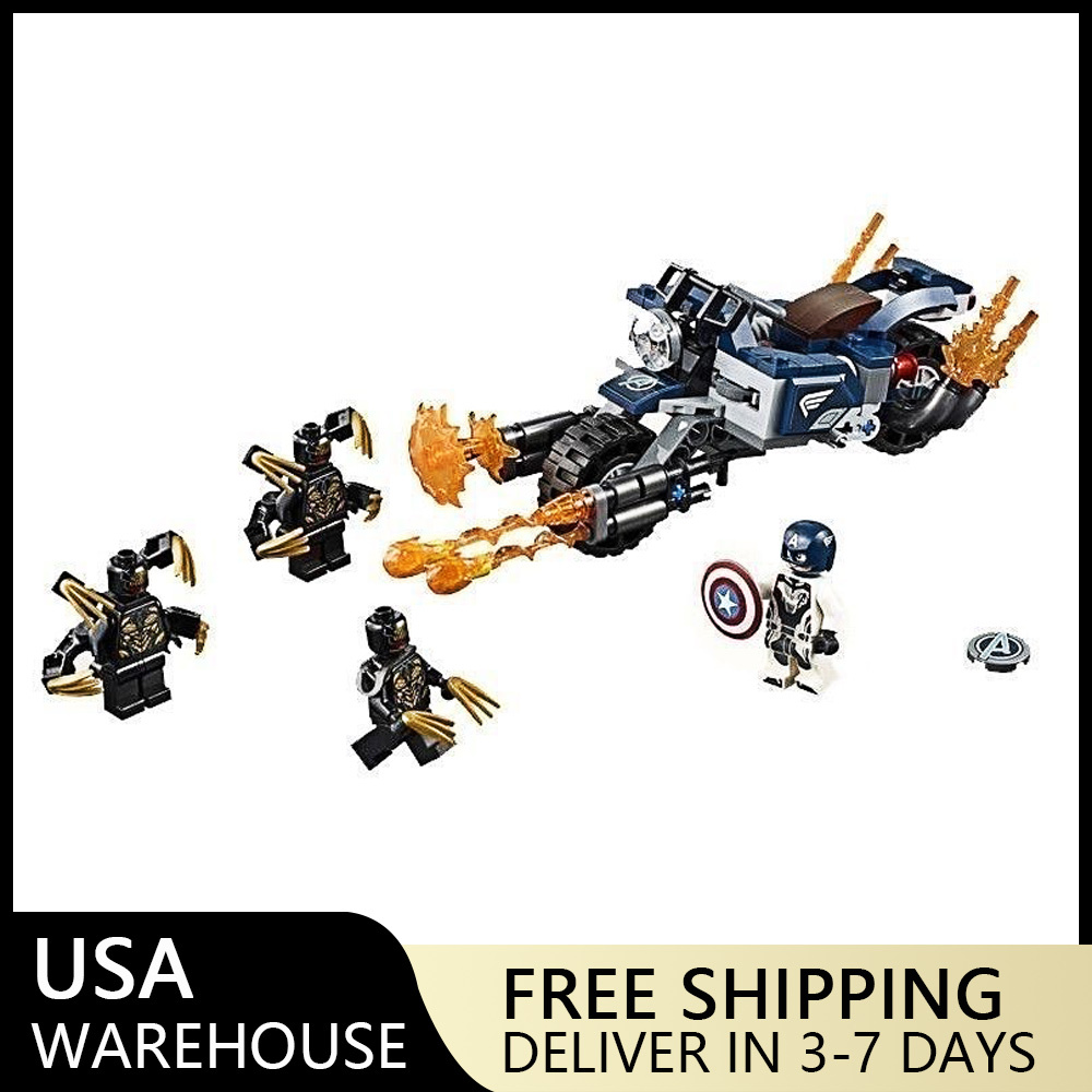 (Ship from USA) Super heroes, Marvel, And The Avengers Serial Captain America: Outriders Attack 76123 11258 167Pcs Building Blocks Bricks