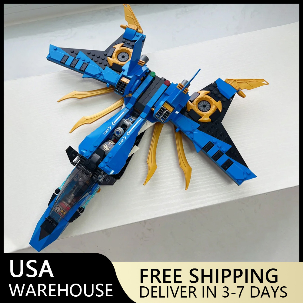 (Ship from USA) Ninjago Serial LEGACY: Thunder Ninja Jay's Storm Fighter  70668 11162 490Pcs Building Blocks Bricks