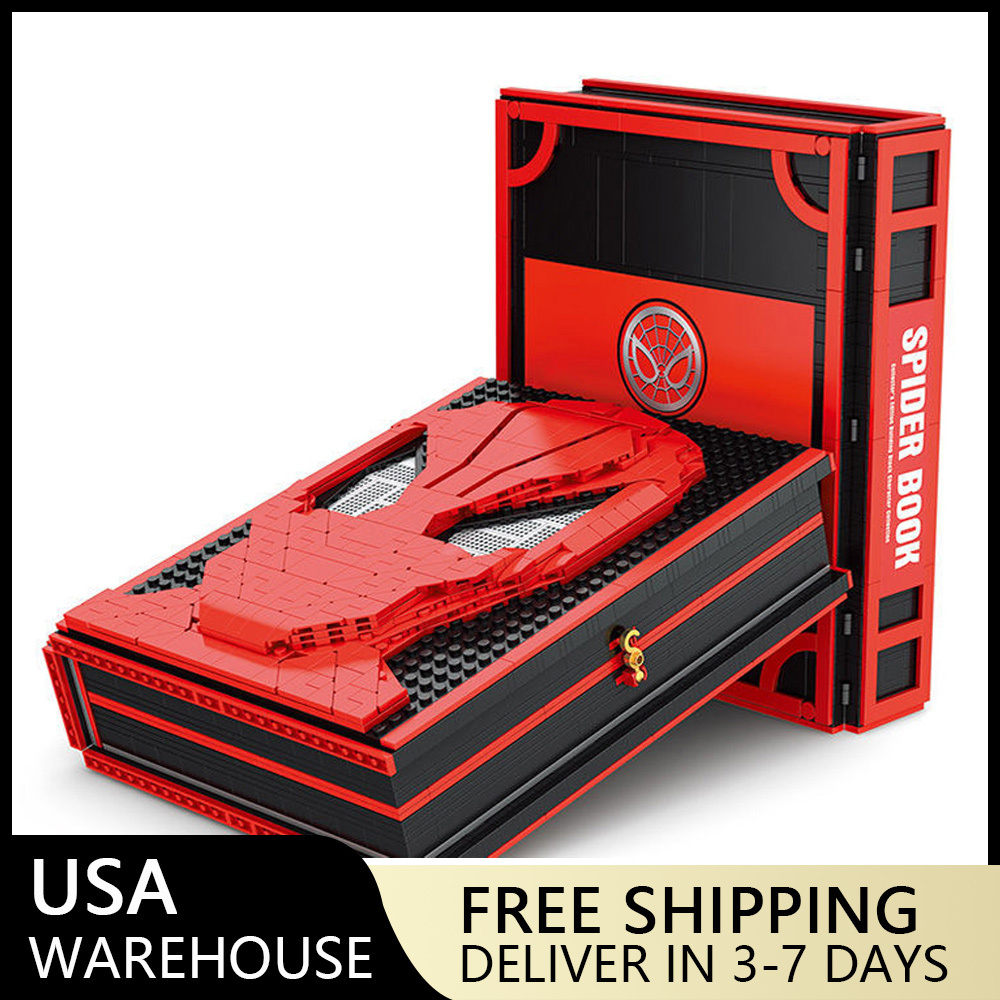 (Ship from USA) Super Heroes, Marvel And Spider-Man Serial Spider Man Man Collection Edition Building Block Book 2461 1888Pcs Building Blocks Bricks With Minifigures