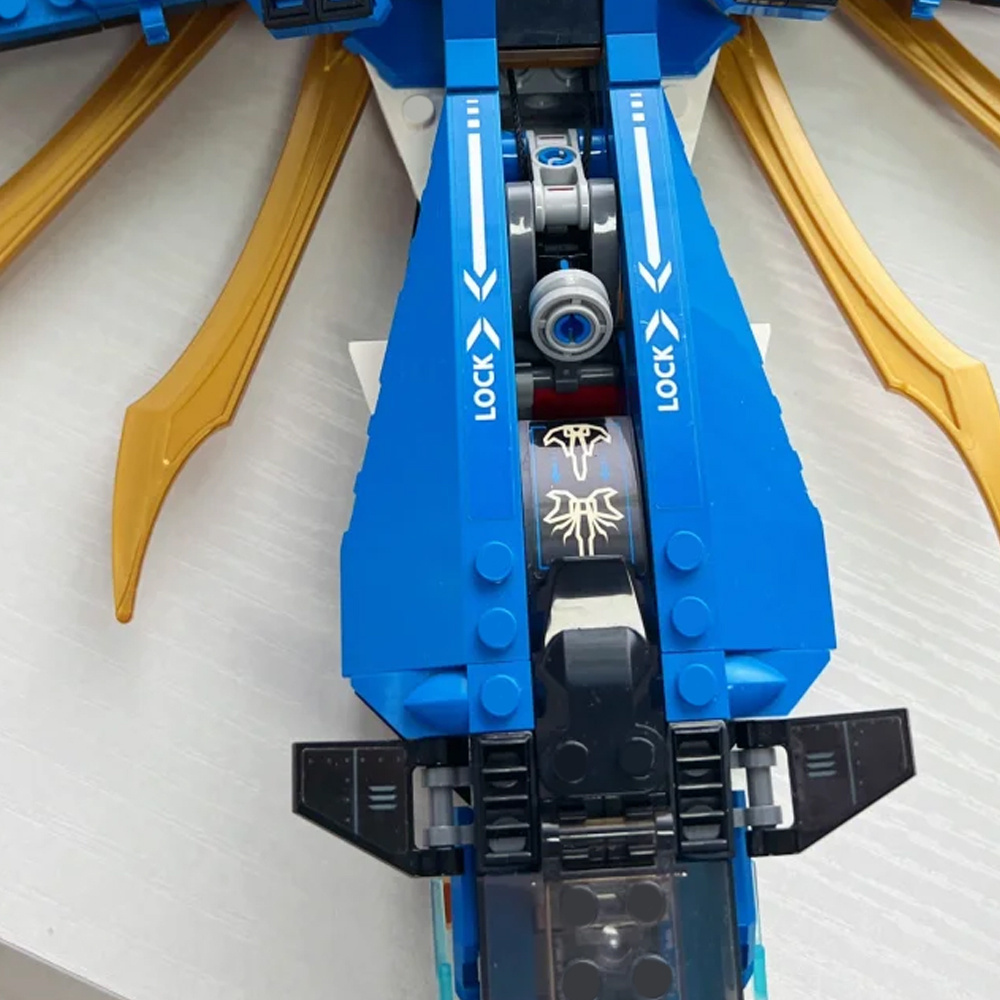 (Ship from USA) Ninjago Serial LEGACY: Thunder Ninja Jay's Storm Fighter  70668 11162 490Pcs Building Blocks Bricks