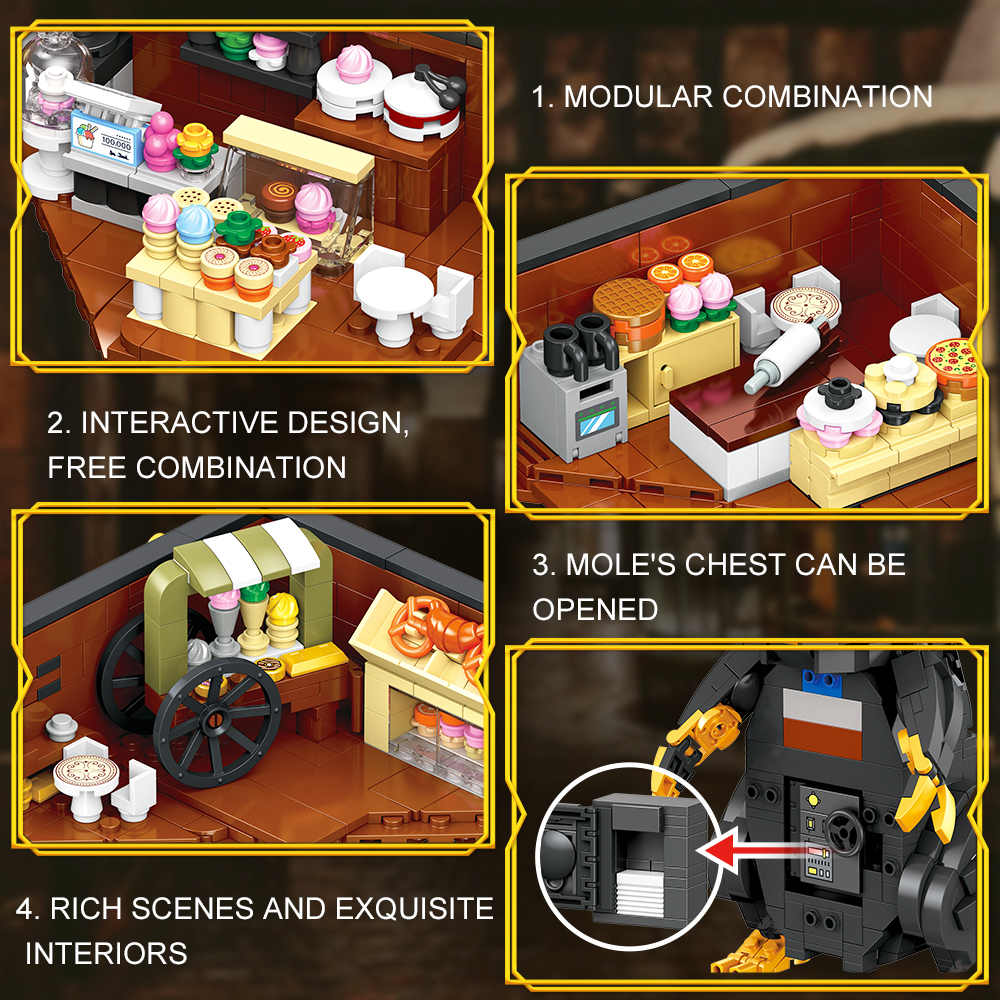 (Ship from USA) Ideas Movie Serial Magical Suitcase 21800 1404Pcs Building Blocks Bricks