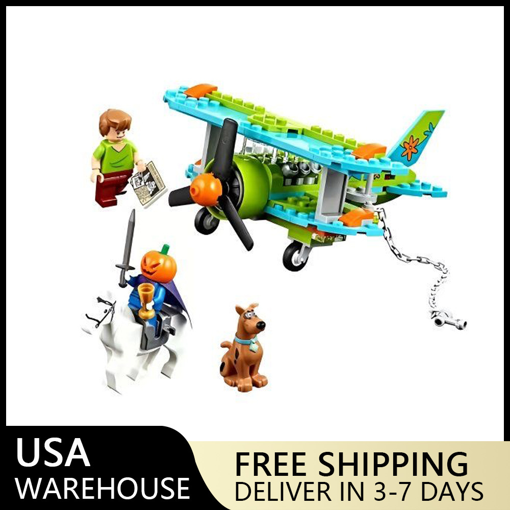 (Ship from USA) Movie&Game And Scooby-Doo Serial Mystery Plane Adventures 75901 10429 128Pcs Building Blocks Bricks With Minifigures