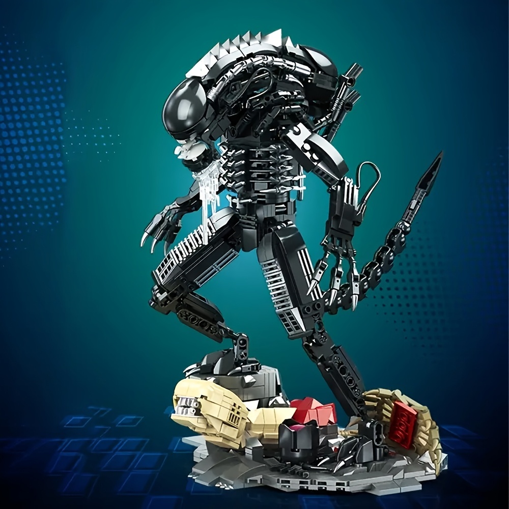 (Ship from USA) Movie & Game Serial Battle Xenomorph  JJ9154 882Pcs Building Blocks Bricks