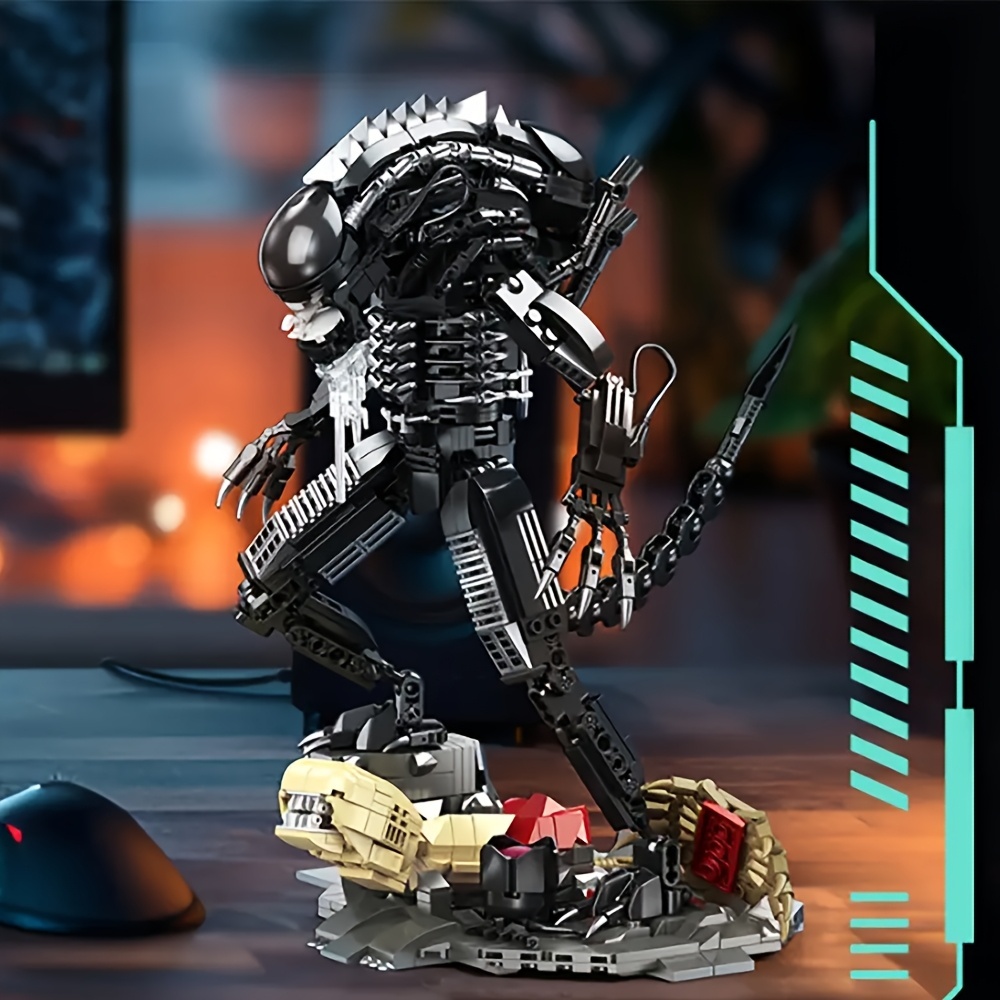 (Ship from USA) Movie & Game Serial Battle Xenomorph  JJ9154 882Pcs Building Blocks Bricks