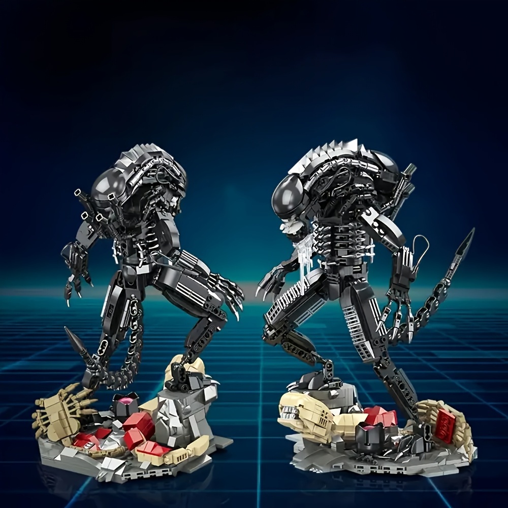 (Ship from USA) Movie & Game Serial Battle Xenomorph  JJ9154 882Pcs Building Blocks Bricks